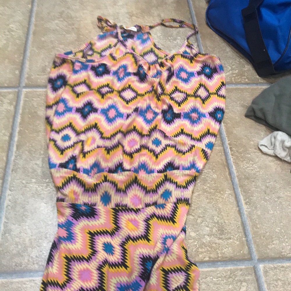 Color maxi dress